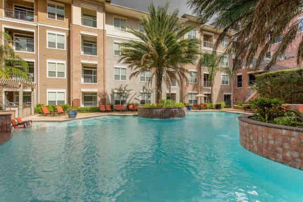 Apartmán 1Br Urban Retreat Pool Gym Near Nrg Wifi Petok Houston Exteriér fotografie